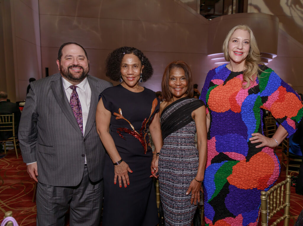 Richard Husseini, Myrtle Jones, Nedra Jones, Elizabeth Husseini at Houston Grand Opera's Concert of Arias. (Photo by Michael Bishop)