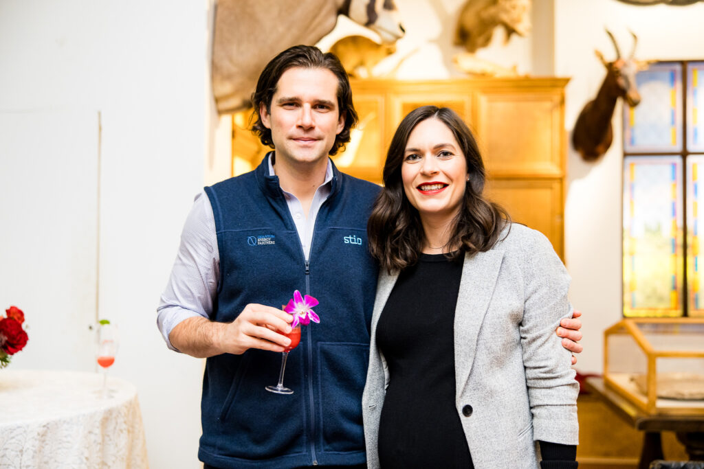 Rob Meister, Steffi Russell at the Houston Museum of Natural Science H.P. Attwater Society event. (Photo by Hung L. Truong)