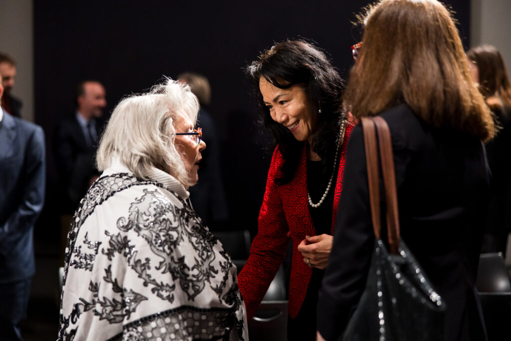 Ruth Steinfeld, Y. Ping Sun at Celebrating 100 Years of Friendship at Rothko Chapel (Photo by Hung L. Truong)