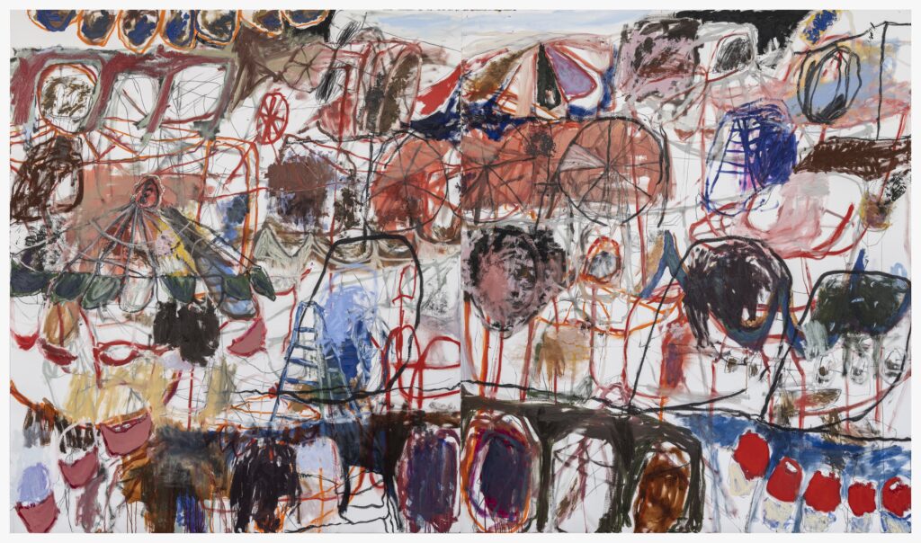 Sam Mattax's "Benny's Place," 2023, at Fredericks & Freiser