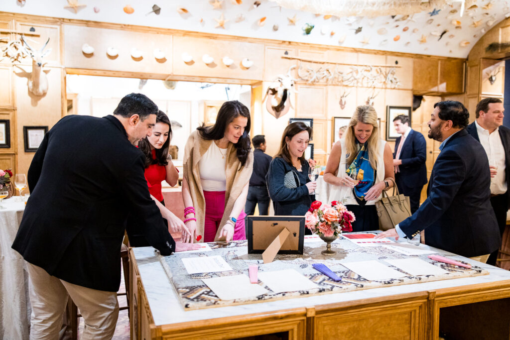 Guests at the Houston Museum of Natural Science H.P. Attwater Society event exploring the Sight Station (Photo by Hung L. Truong)