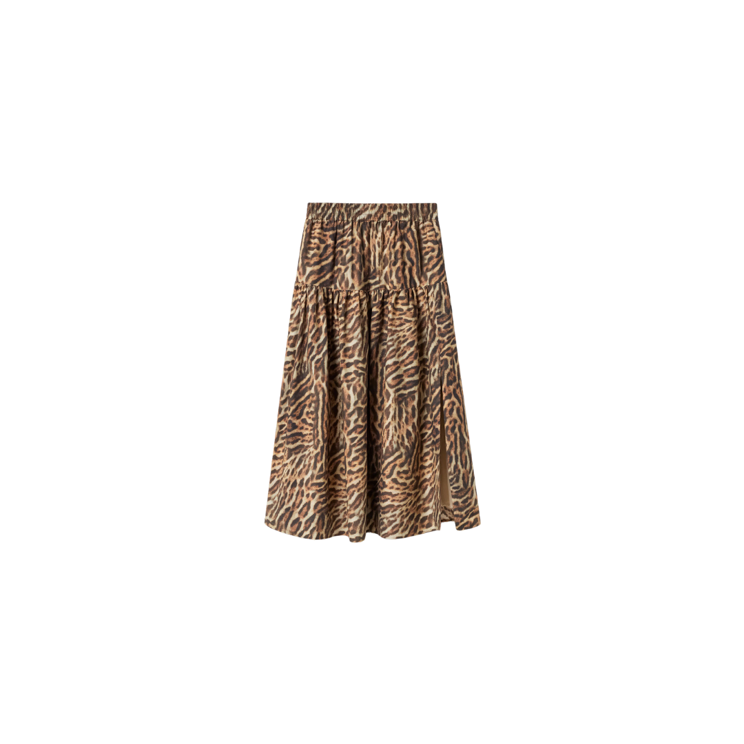 Kat + Noelle Animal Print Skirt