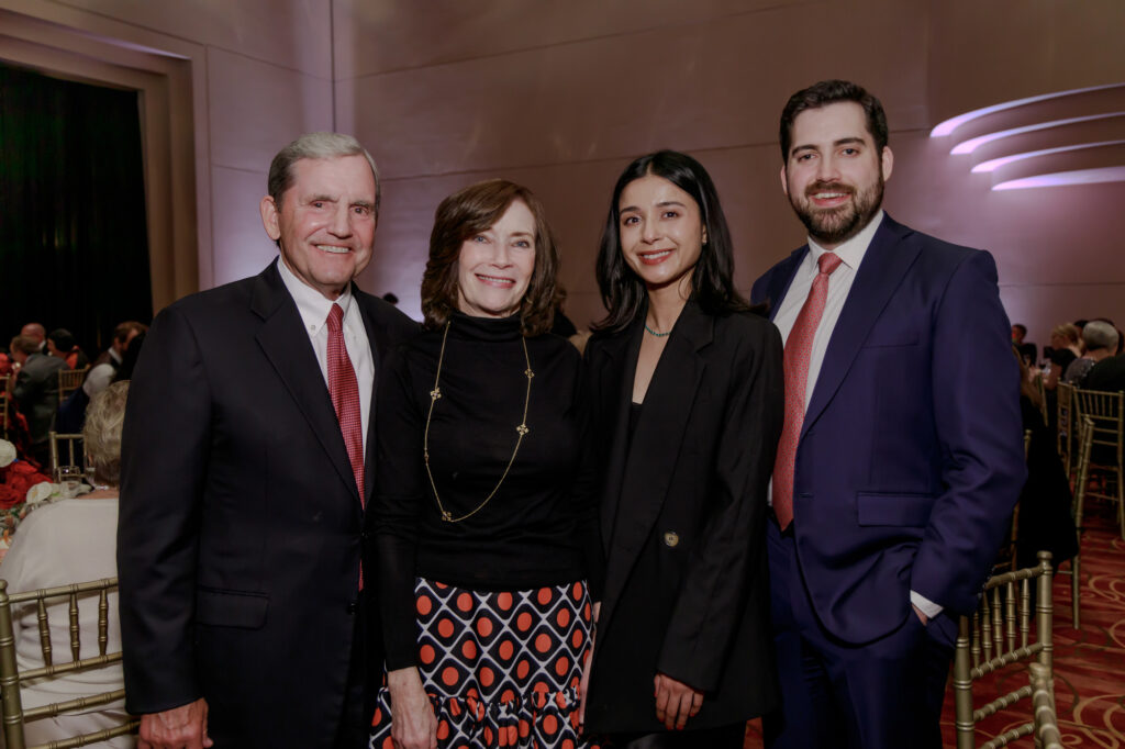 Stan and Reinnette Marek, Neha Dubey, Ben Marek at Houston Grand Opera's Concert of Arias. (Photo by Katy Anderson)
