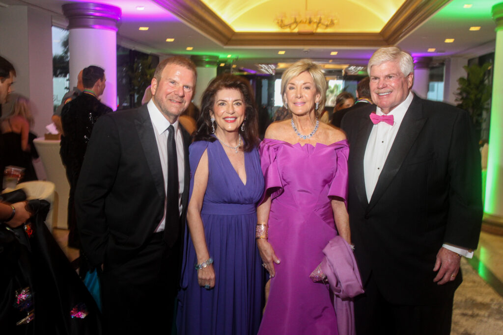 Tilman Fertitta, Dancie Ware, Sheridan & John Eddie Williams at the San Luis Salute in Galveston. (Photo by Dave Rossman)
