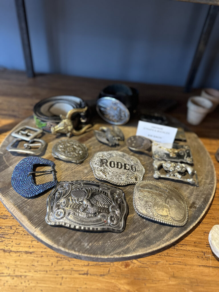 Vintage buckles.