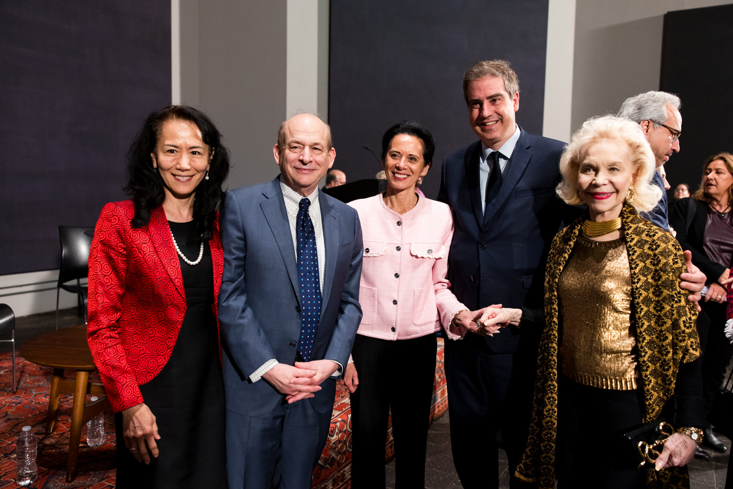 Y Ping Sun, David Leebron, Valérie Baraban, Olivier Becht, Lynn Wyatt (1)