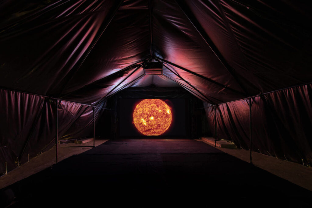 Arthur Jafa's short film "Love is The Message, The Message is Death," 2016, at Museum of Fine Arts, Houston. (Courtesy Arthur Jafa)