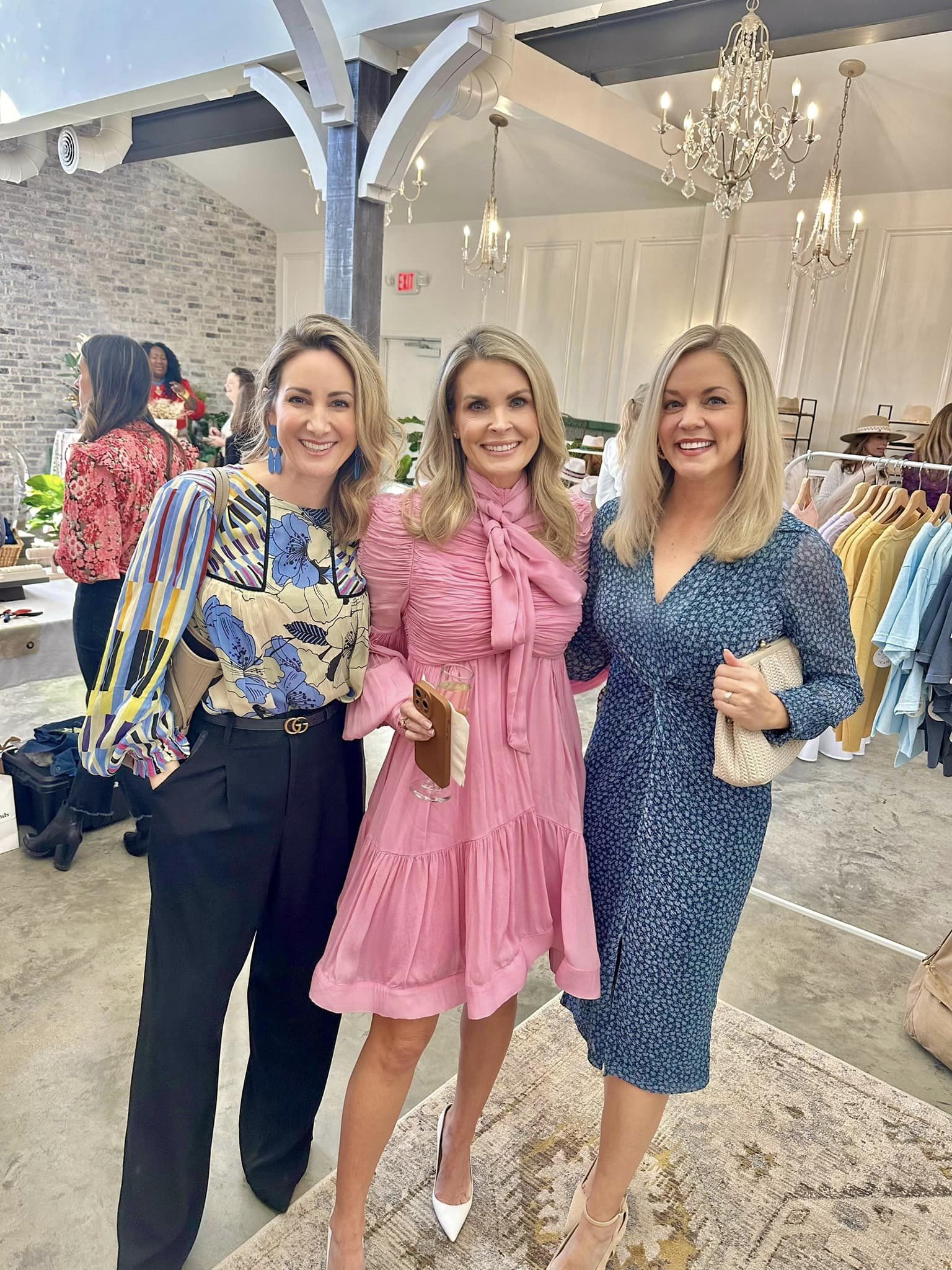 Courtney Henry, Amy Brown, Sondra Lagasse, Jill Sims, and Tiffany McClung get into the 2024 Interfaith Women Empowering Women luncheon. (Photo courtesy of Jill Sims)