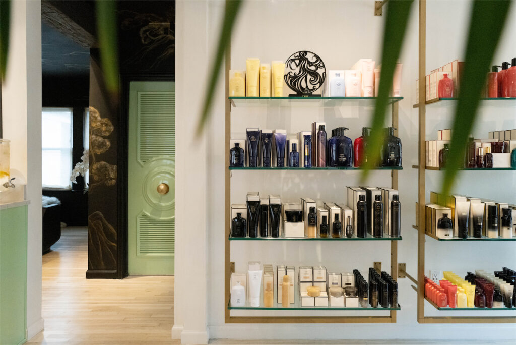 Interiors at The House on Lovers hair salon, shot by Zack Santagate.