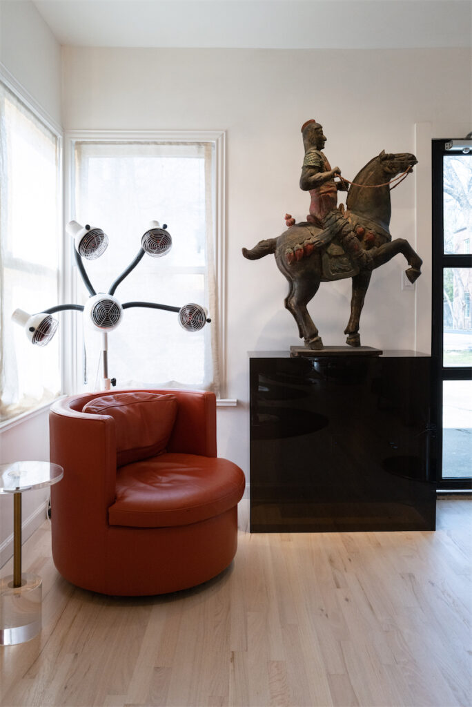 Interiors at The House on Lovers hair salon, shot by Zack Santagate.