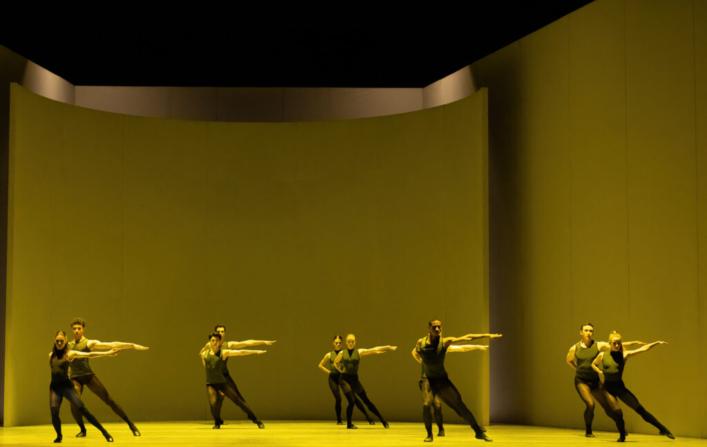 Artists of Houston Ballet in Tim Harbour's "Filigree and Shadow." (Photo by Amitava Sarkar. Courtesy Houston Ballet)
