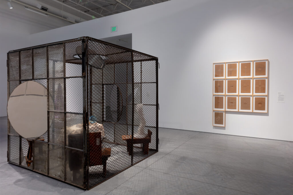 "For What It’s Worth: Value Systems in Art since 1960," The Warehouse, Dallas, installation view with work by Louise Bourgeois and Annette Lawrence, on view through June 29, 2024 (Photo by Kevin Todora)