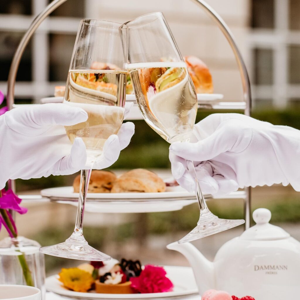 Hotel Crescent Court afternoon tea