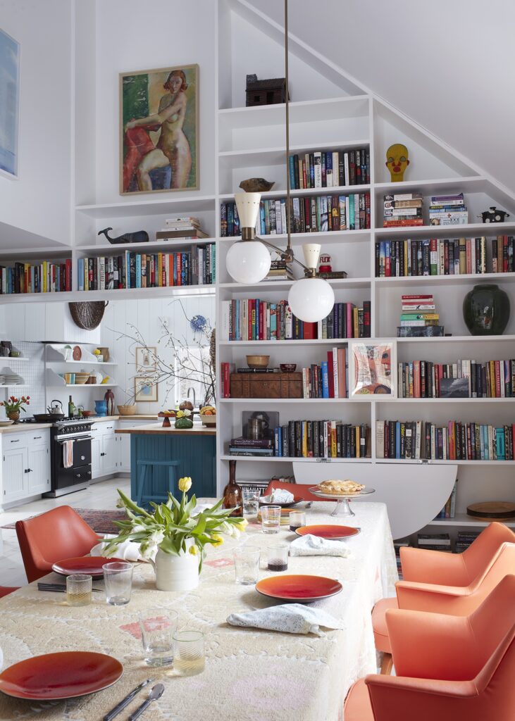 The dining room in Mark Robertson's home, designed by Kathryn Ireland, from the book Kathryn M. Ireland: A Life in Design (CICO Books). (Photo by James Merrell)
