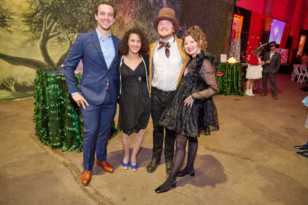 Chris Chronowski, Lynda Amichi, Nathan Robinson, Madi Hurley at Fresh Arts Wonder Ball (Photo by Charlie Horse Photography)
