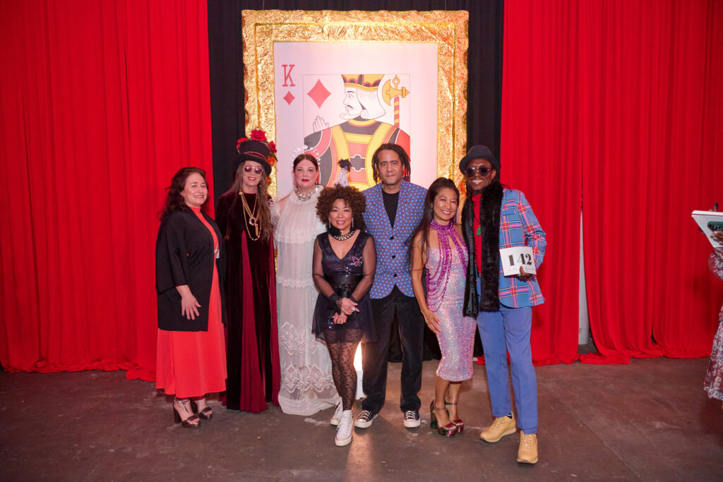 Ann-Marie Tcholakian, co-chair Merry Schooley, Dawn Bell, Tina & Josh Zulu, Susan Hernandez, Rohany Tcholakian at Fresh Arts Wonder Ball (Photo by Charlie Horse Photography)