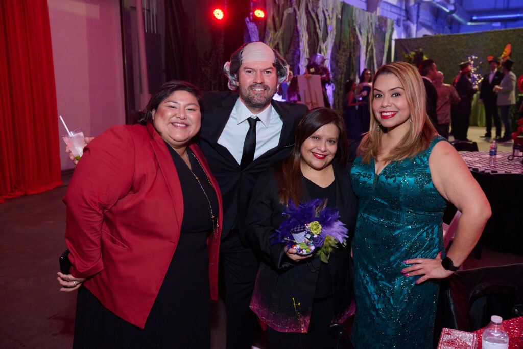 Annabeth Turcios, Christopher Manriquez, honoree Ruby Rivera, Cynthia Rojas at Fresh Arts Wonder Ball (Photo by Charlie Horse Photography)