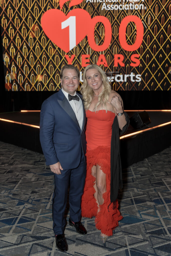 Auctioneer Will Murphy and his wife Nicole at The Heart Ball. 