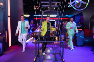 Austin Knight the center of attention at the Houston Museum of Natural Science 'Big Energy!' gala which kicked off in Weiss Energy Hall. This HMNS night was all Big Energy. (Photo by Daniel Ortiz)