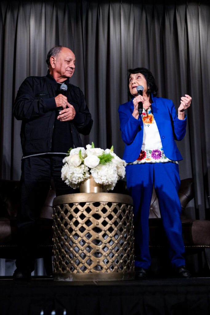 Cheech Marin and Dolores Huerta at Inspirit: Rothko Chapel's Evening of Inspiration (Photo by Scott Julian) 