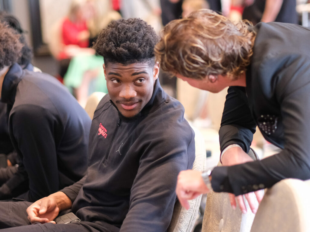 University of Houston freshman center Cedric Lath is going to get to play in the NCAA Tournament for the first time. (Photo by F. Carter Smith)