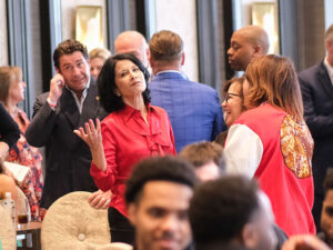 The Houston Cougars officially learned they had earned the top seed in the South Region of   the March Madness college basketball tournament during a watch party at the Post Oak Hotel, on selection Sunday. They then joined UH boosters upstairs for an appe
