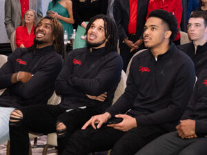 The Houston Cougars officially learned they had earned the top seed in the South Region of   the March Madness college basketball tournament during a watch party at the Post Oak Hotel, on selection Sunday. They then joined UH boosters upstairs for an appe
