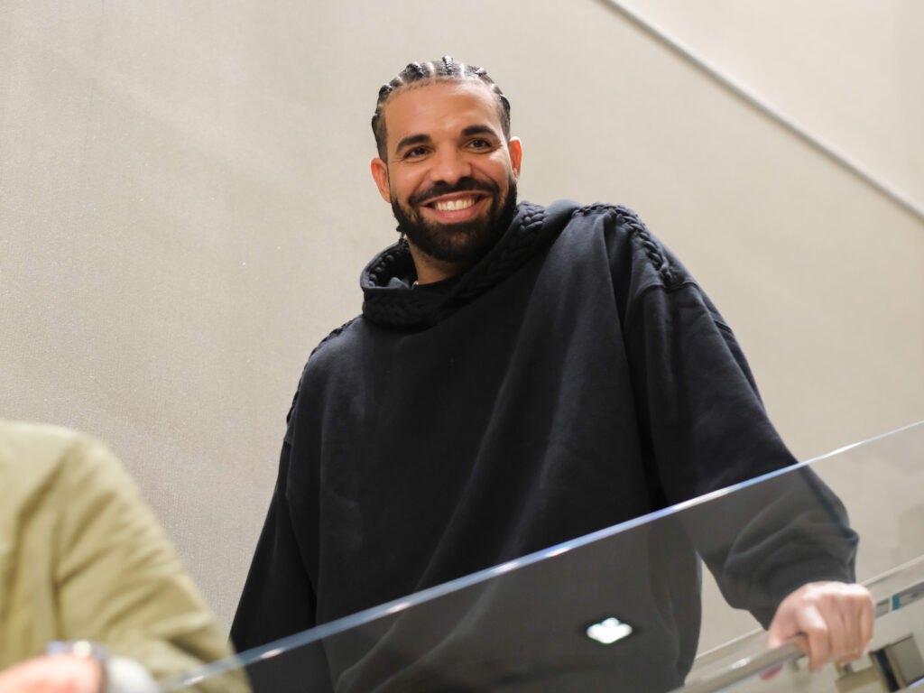 Drake brought plenty of star power to Houston's NCAA Tournament Selection Sunday. (Photo by F. Carter Smith)