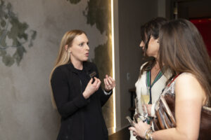 Canyon Ranch expert Brittany Malone explaining to guests the technology involved. (Photo by Tamytha Cameron)