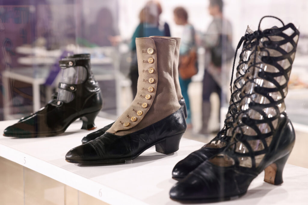 Dallas Holocaust and Human Rights Museum's new exhibition is "Walk this Way: Footwear from the Stuart Weitzman Collection of Historic Shoes."