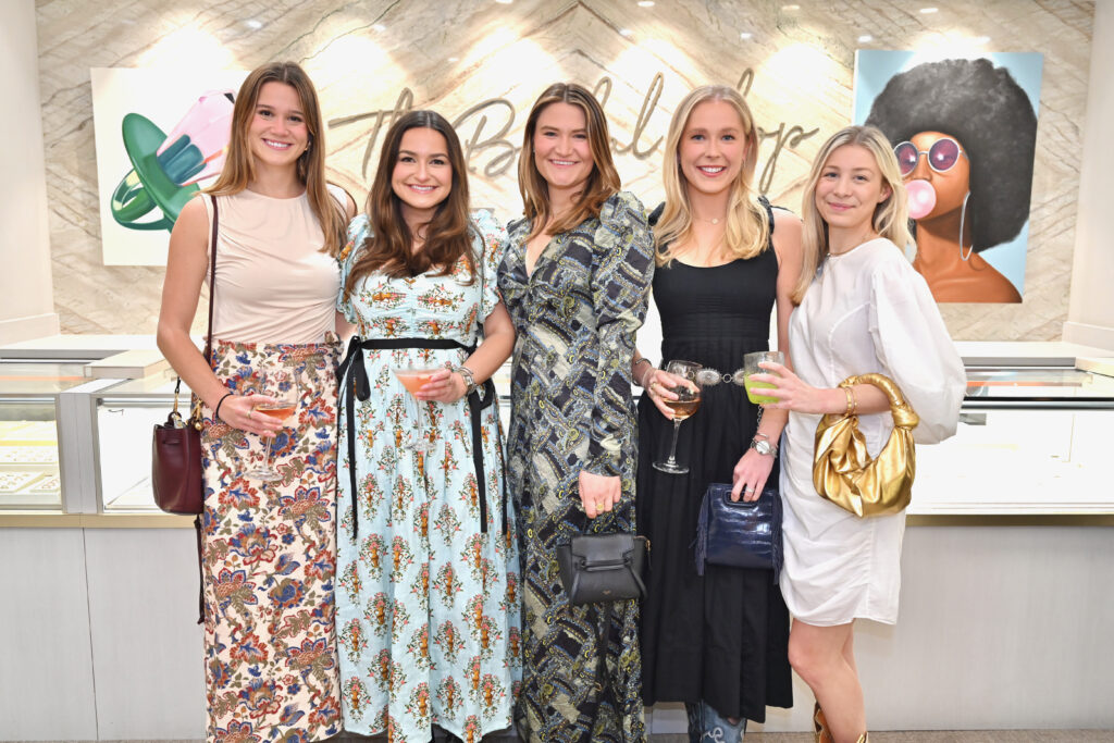 Gabi Schlegel, Catherine Whitsett, Natalie Haas, Braden Jeckovich, Carlie Dietert at Zadok Jewelers Round Top Rendezvous (Photo by Alex Montoya.)