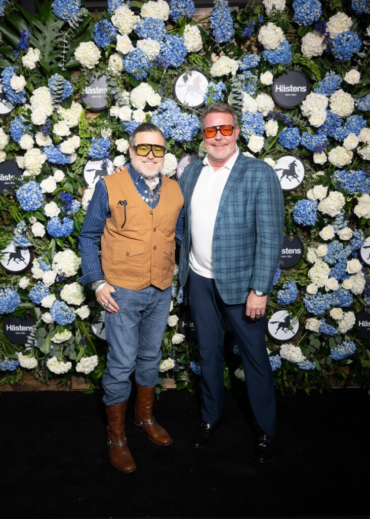 Gregg Harrison, Paul-David Van Atta  at the grand opening of Swedish bedmaker Hästens in River Oaks District. (Photo by Daniel Ortiz)