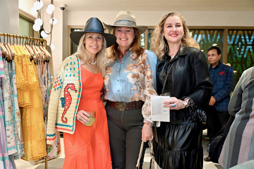 Hunter Bell, Anne-Laure Stephens, and Derya Baysal at Zadok Jewelers Round Top Rendezvous (Photo by Alex Montoya.)