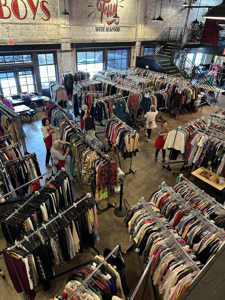 The former Acme Oyster House is now the Salvation Army Women's Auxiliary Chic Boutique Showroom, which opens April 10. (Photo by Shelby Hodge)