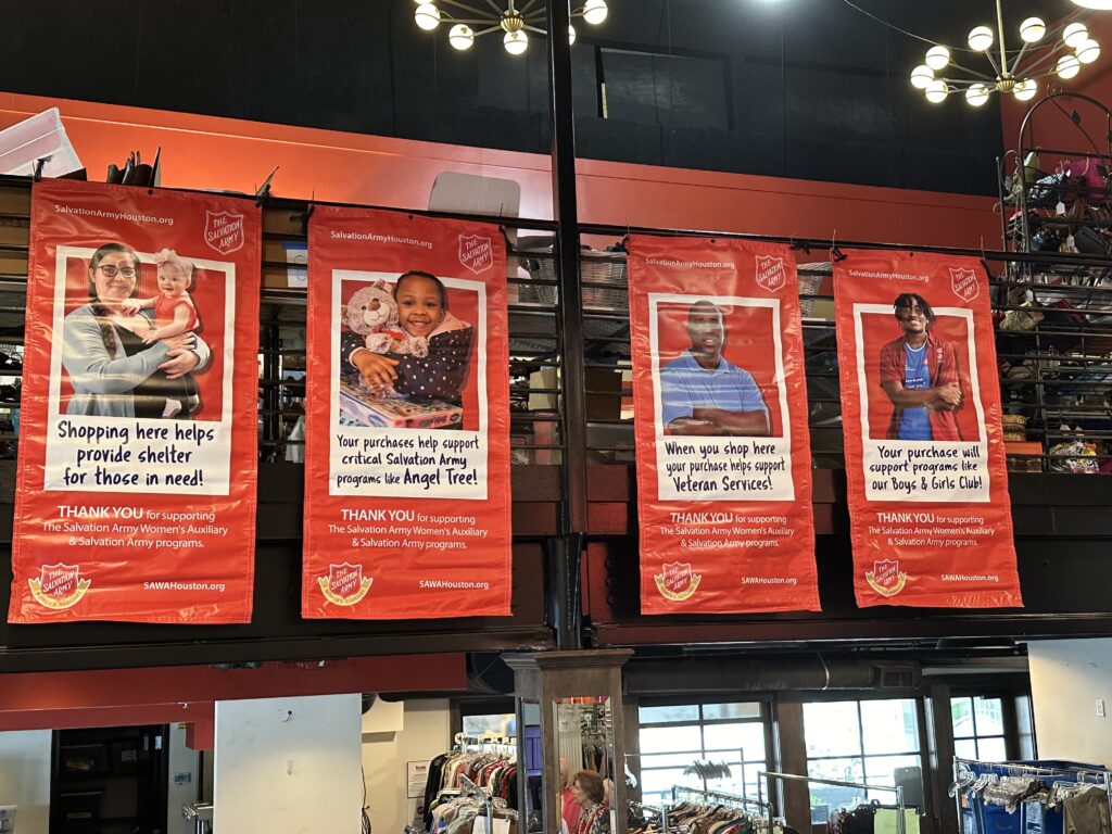 Programs that benefit from funds raised at the Salvation Army Women's Auxiliary 'Reflections on Style' multi-tiered fundraiser.  (Photo by Shelby Hodge)