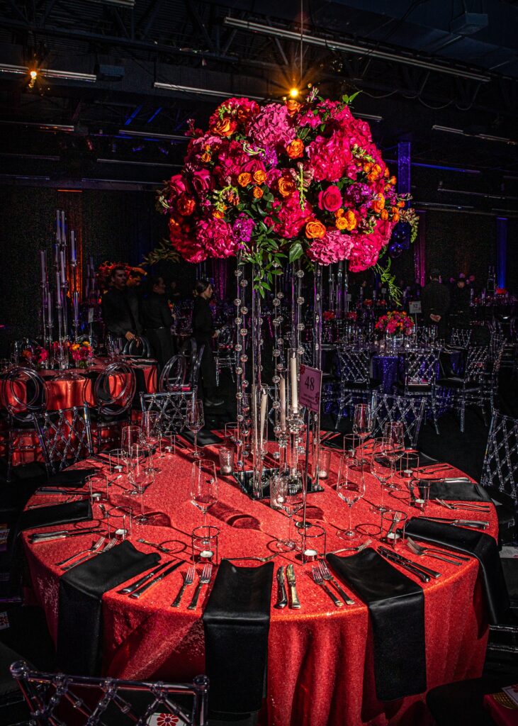 Bold décor and plenty of glitz at Jewel Charity Ball. (Photo by Rachel DeLira)