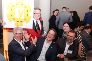 Joe Greenberg, Mark Gregg, Jenny McCarthy, Wayne Millice (Photo by Priscilla Dickson)