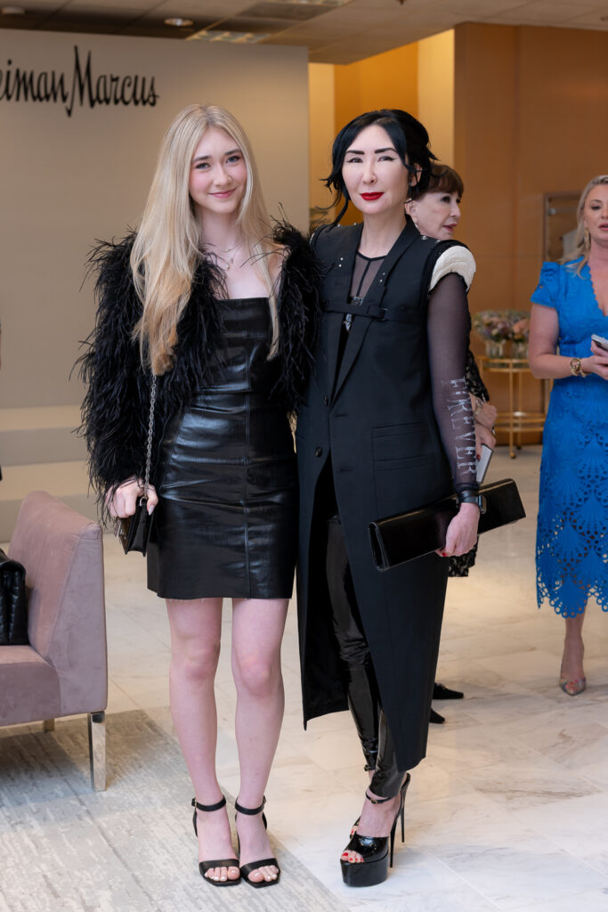 Sofie Brandsberg-Dahl, Carrie Brandsberg-Dahl at the PaperCity Philanthropy in Fashion Best Dressed announcement party at Neiman Marcus (Photo by Kara Trail, Miroma Photography)