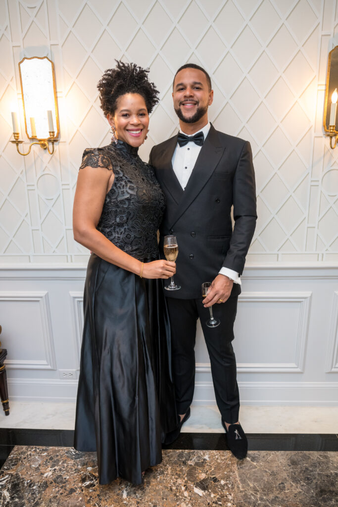 Lahira Tamani, Larry Amismashawn at the Inprint Poets & Writers Ball (Photo CJ Martin of RM Photography) (Photo by  CJ Martin of RM Photography)