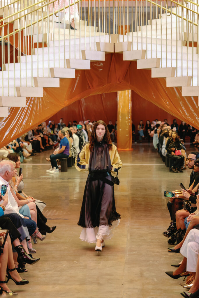 Louis Vuitton presents its 2024 Spring/Summer collection in the X Atrium at POST Houston. (Courtesy Louis Vuitton; Image Megan Kay Photography)