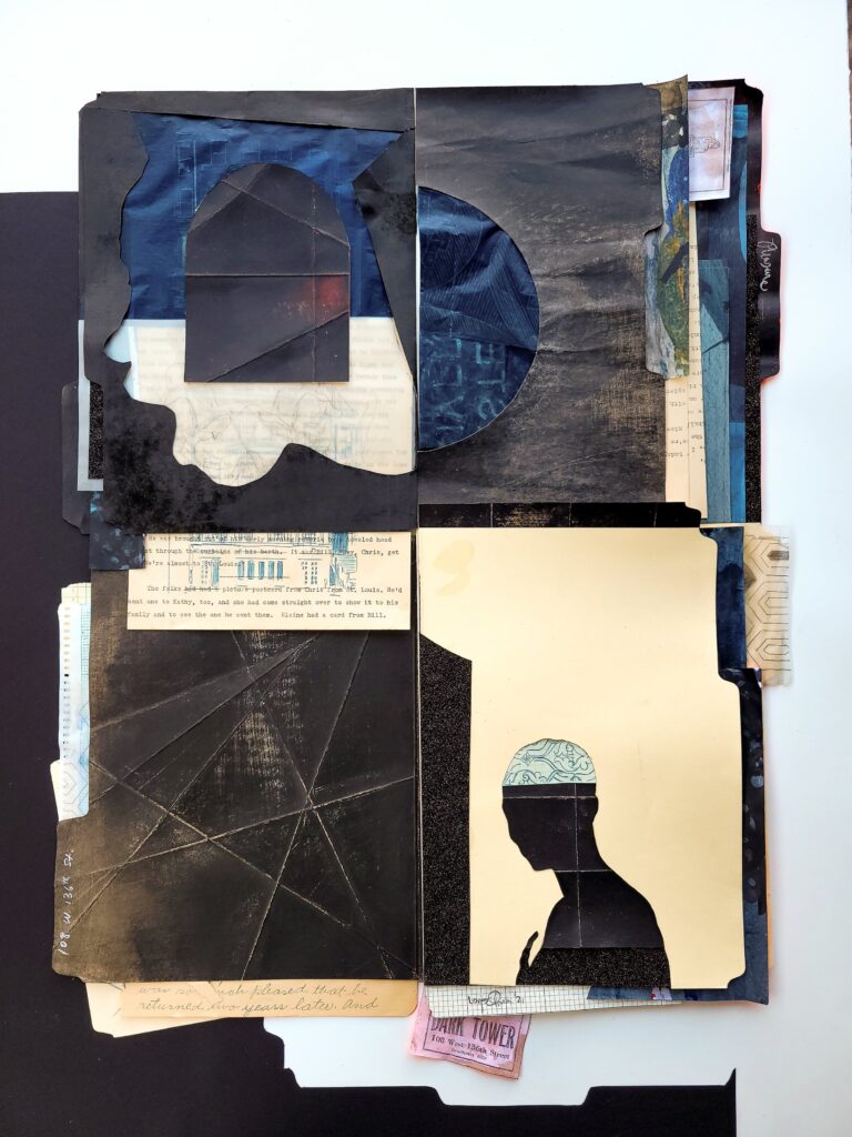 Lovie Olivia's "Dark Tower 3.0," 2021, at Museum of Fine Arts, Houston. Private Collection, New York City. (Courtesy Lovie Olivia and Tinney Contemporary, Nashville)