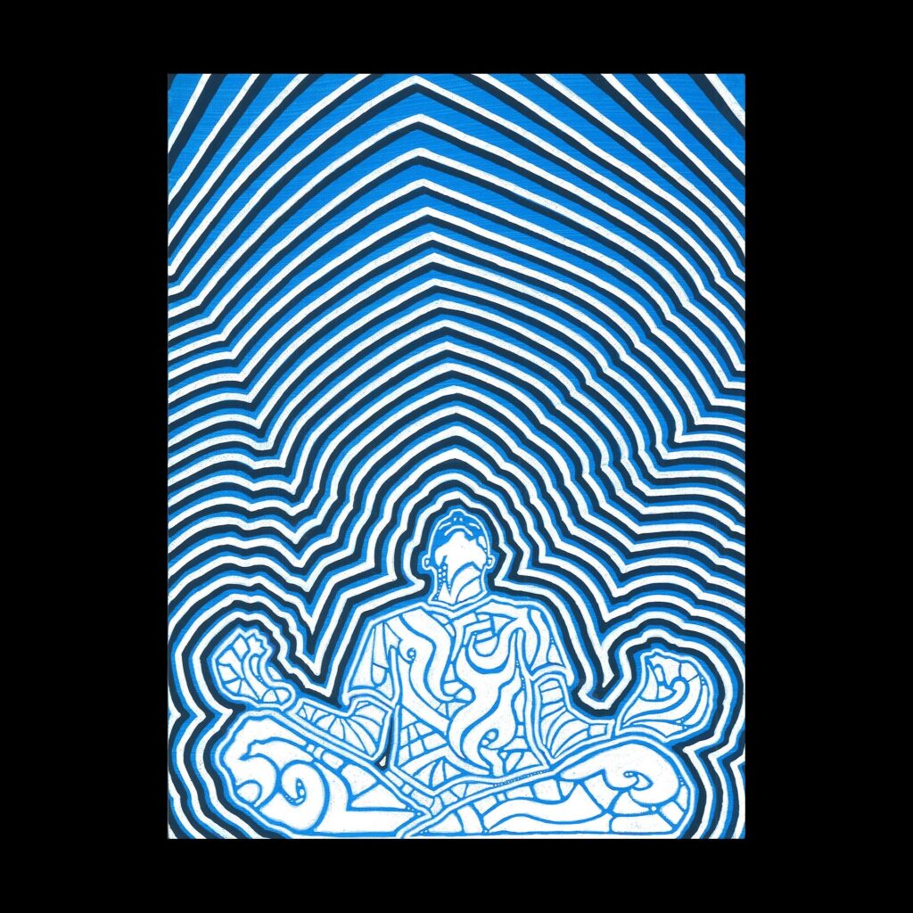 Meditation is an important part of artist Jeff Lung's world. (Photo courtesy of Jeff Lung)