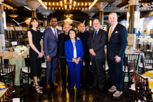 Maire Baldwin, Troy Porter, Cheech Marin, Dolores Huerta, Vincent Valdez, Michael Keegan (photo by Hung Truong) 20240306-In Spirit_0047