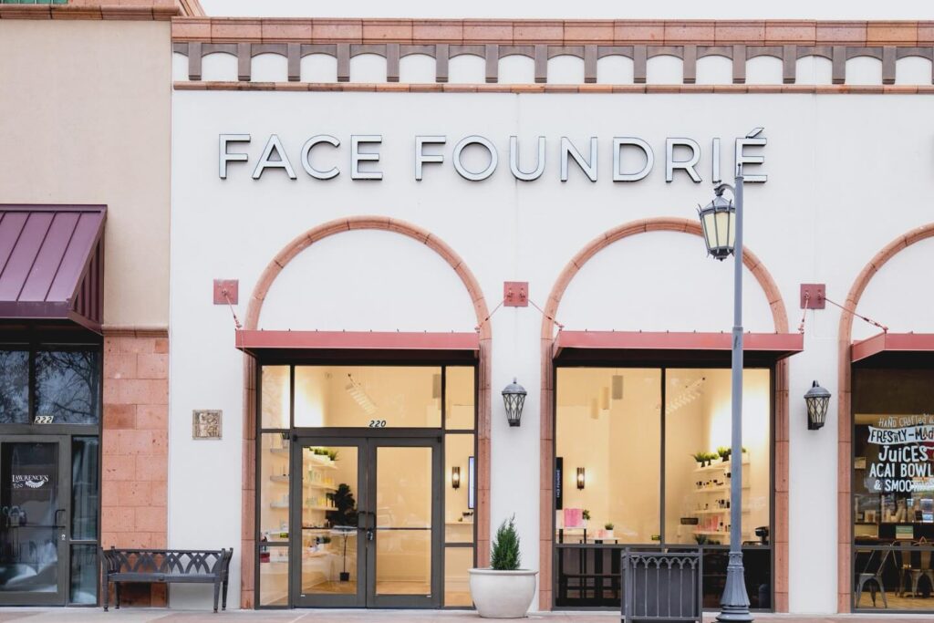 The new Face Foundrie located in Fort Worth. The practical skin care solution is spreading quickly throughout the state of Texas.