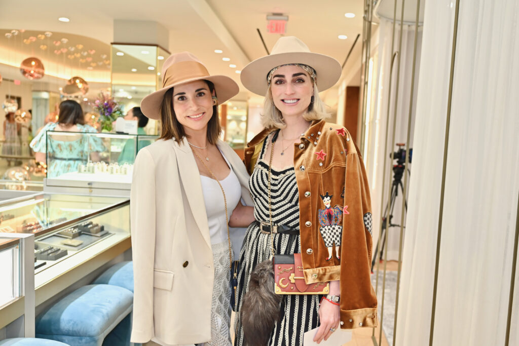 Maria Dorman, Blanca Lozano at Zadok Jewelers Round Top Rendezvous (Photo by Alex Montoya.)