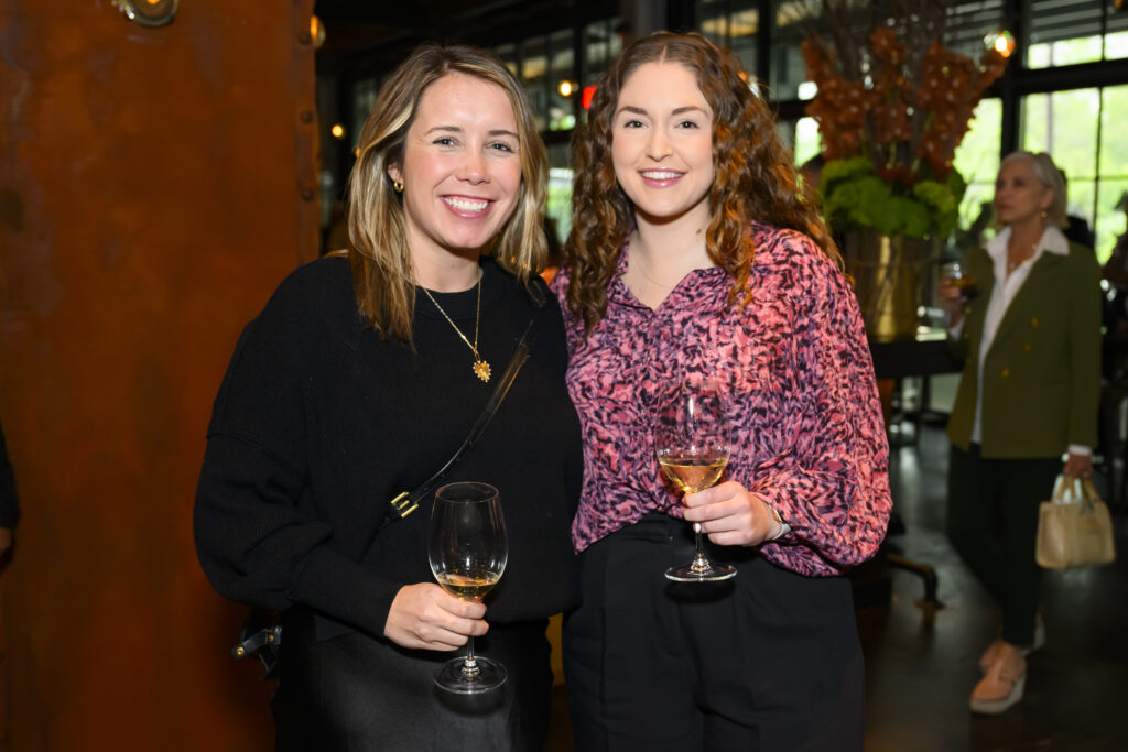 Meg Reynolds, Sarah Schriever at the grand opening of Ben Berg's latest concept, Prime 131, a live-fire and sushi restaurant  (Photo by Michelle Watson, Catchlightgroup.com)