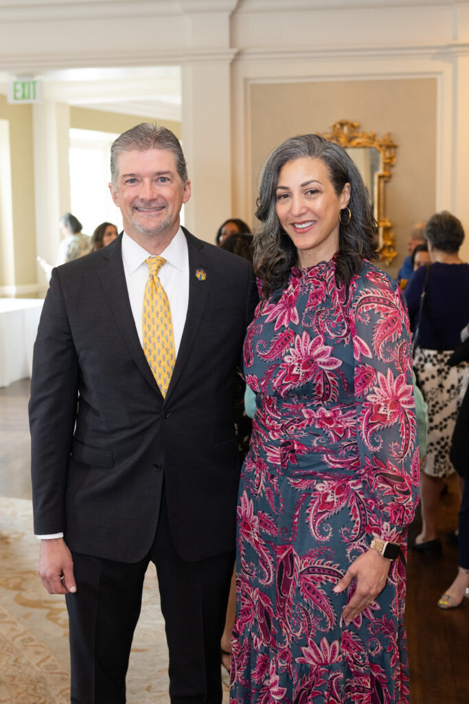 Children's Museum Houston board president Jason Endecott, museum CEO Rayanne Darensbourg at the museum's Friends & Families Luncheon  (Photo by Wilson Parish)