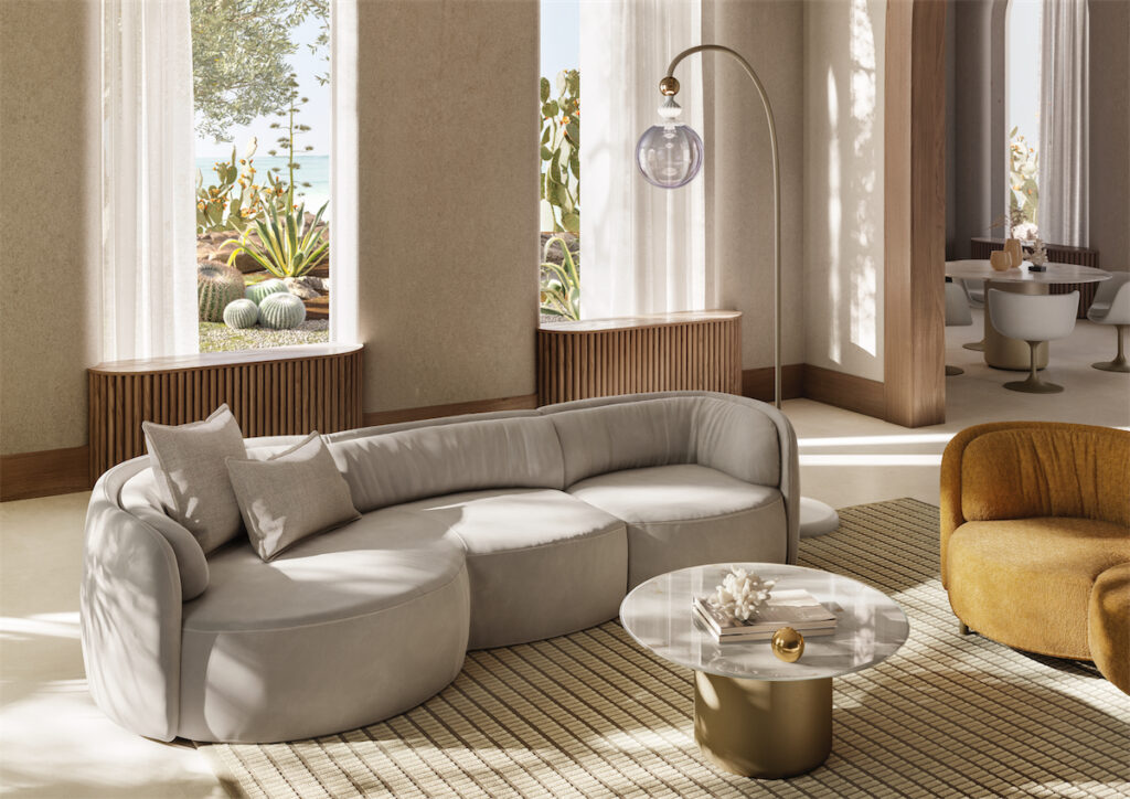 Natuzzi Italia's Deep Wave Collection. 