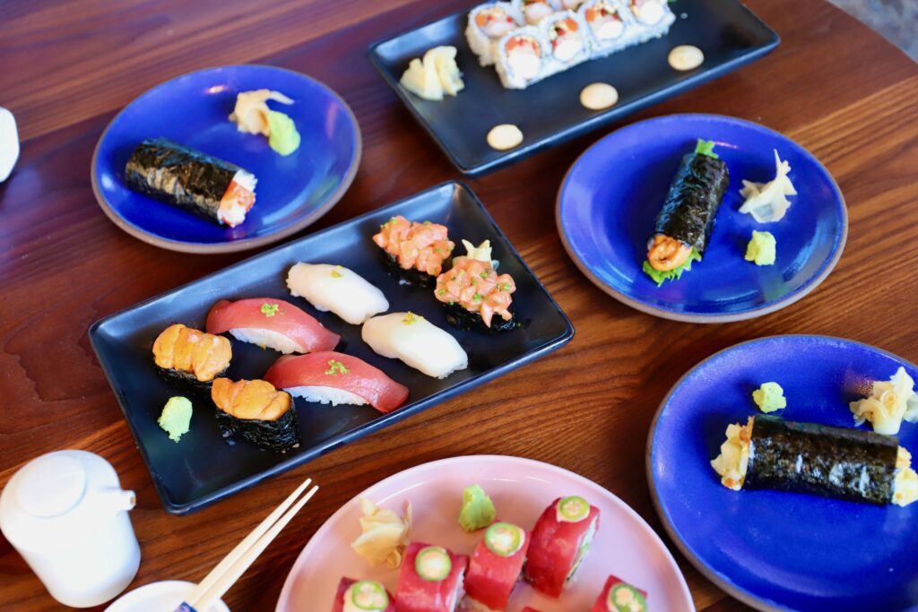 Balboa Surf Club menu also features nigiri and handrolls.