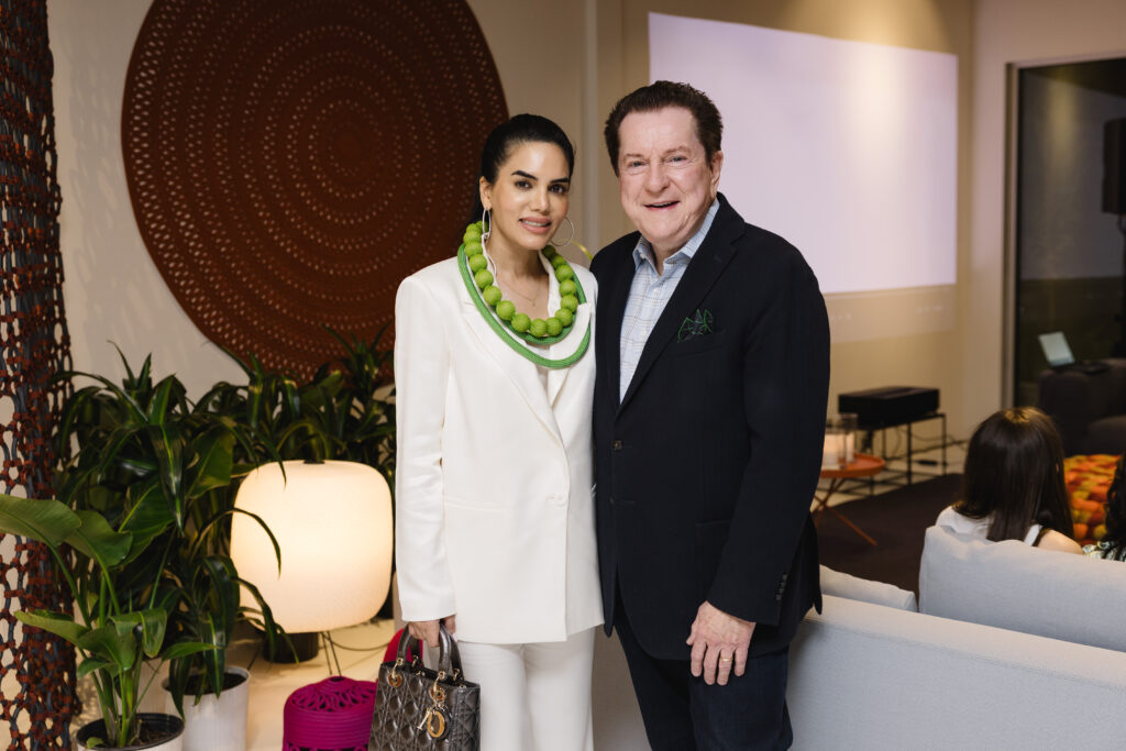 Nina Magon, Bill Stubbs at the BeDESIGN celebration with Paola Lenti (Photo by Johnny Than)